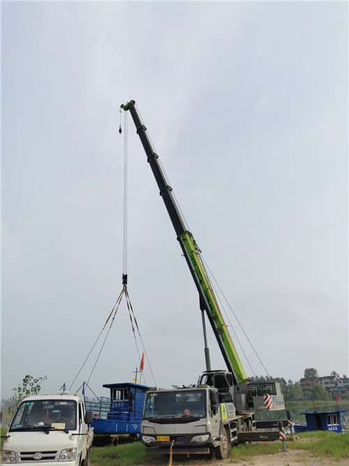 衡山县桥梁建设吊装案例